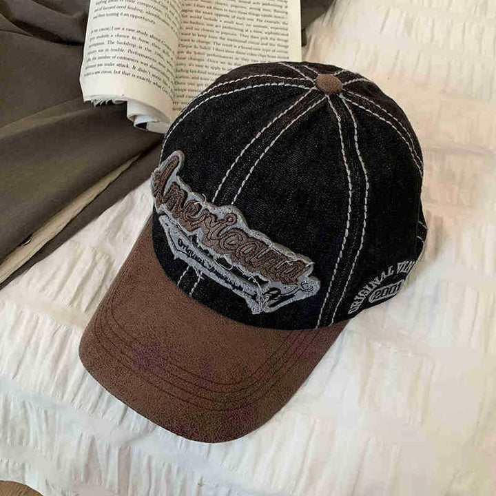 Men's Vintage Denim Baseball Cap Bowlift