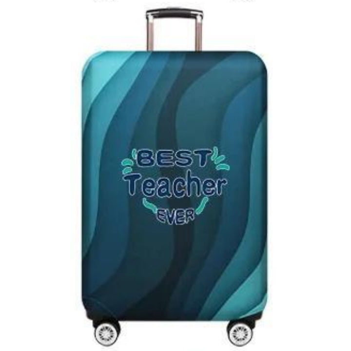 Women's Hard Shell Suitcase with Creative Teacher Design Bowlift