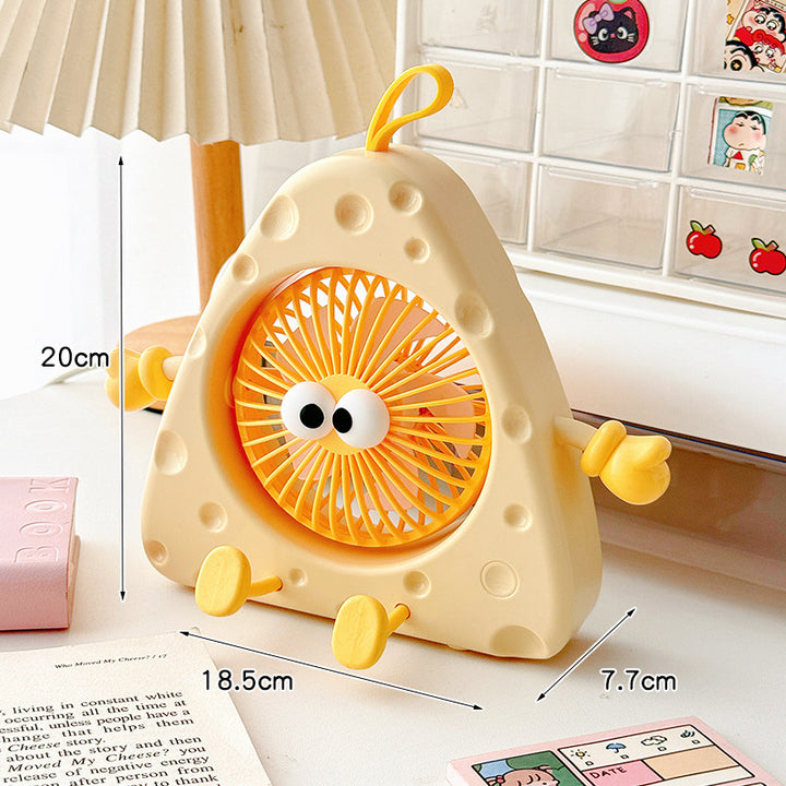 Women Creative Mini Table Fan with Movable Elements Bowlift