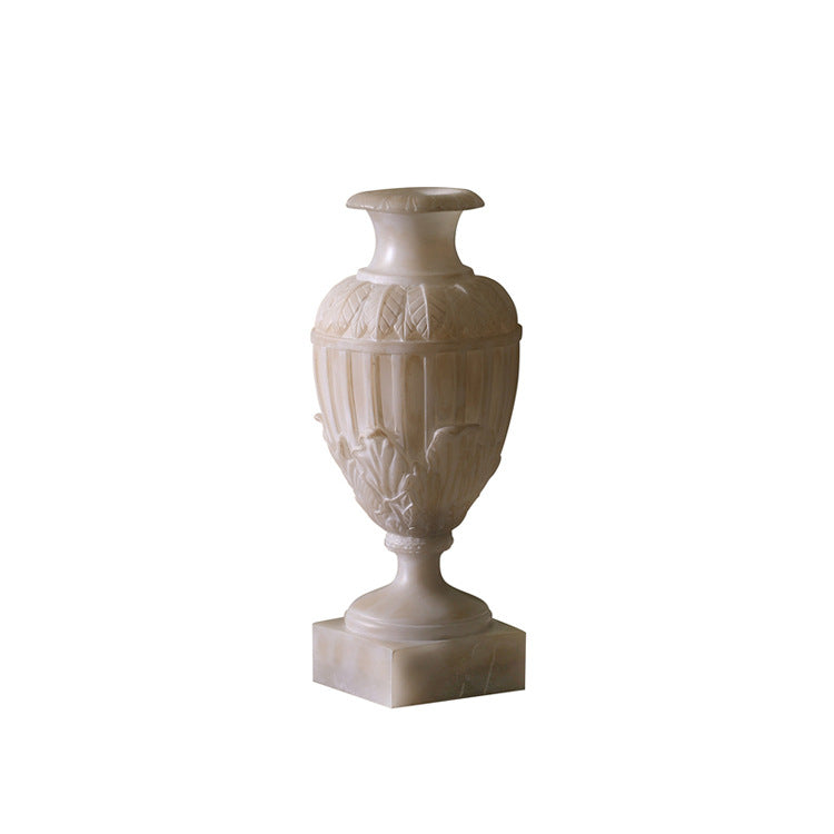 Elegant Handcrafted Alabaster Decorative Vase