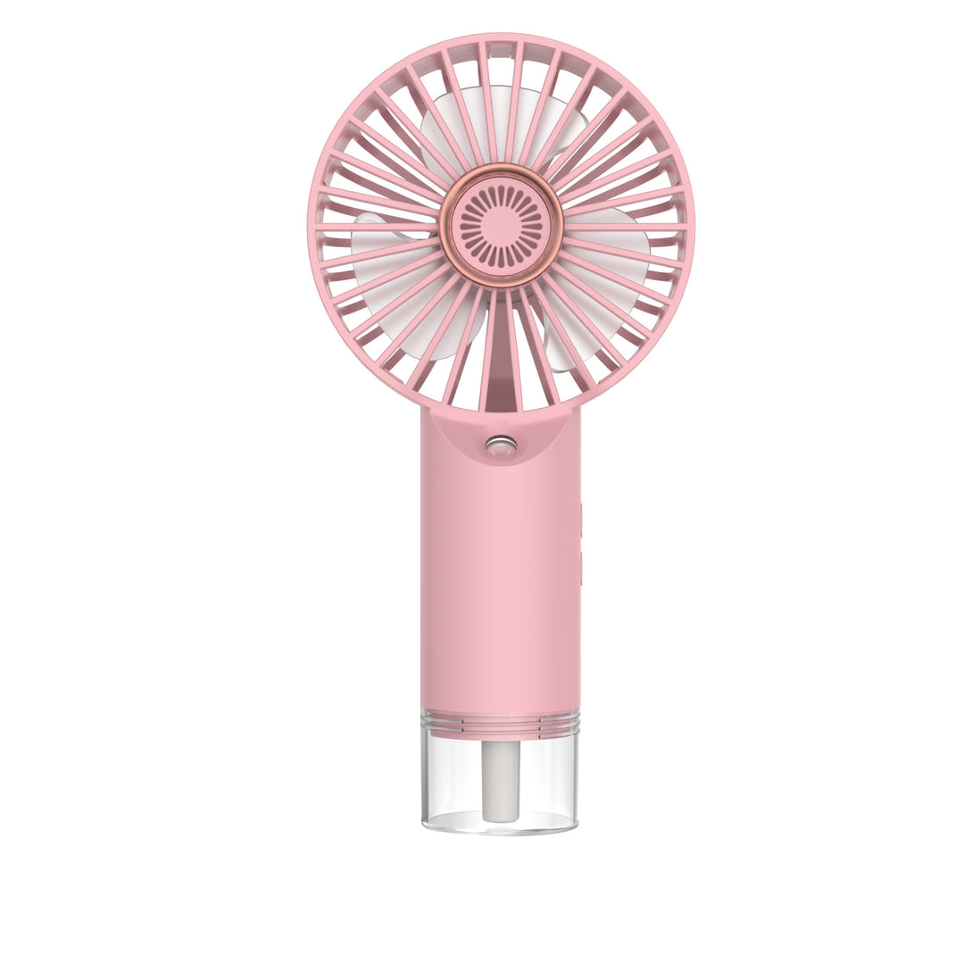 Ladies Portable Mini Fan with Water Mist Sprayer Bowlift