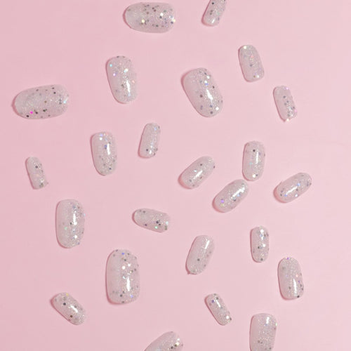 Glamorous Glittering Press-On Nail Set Bowlift