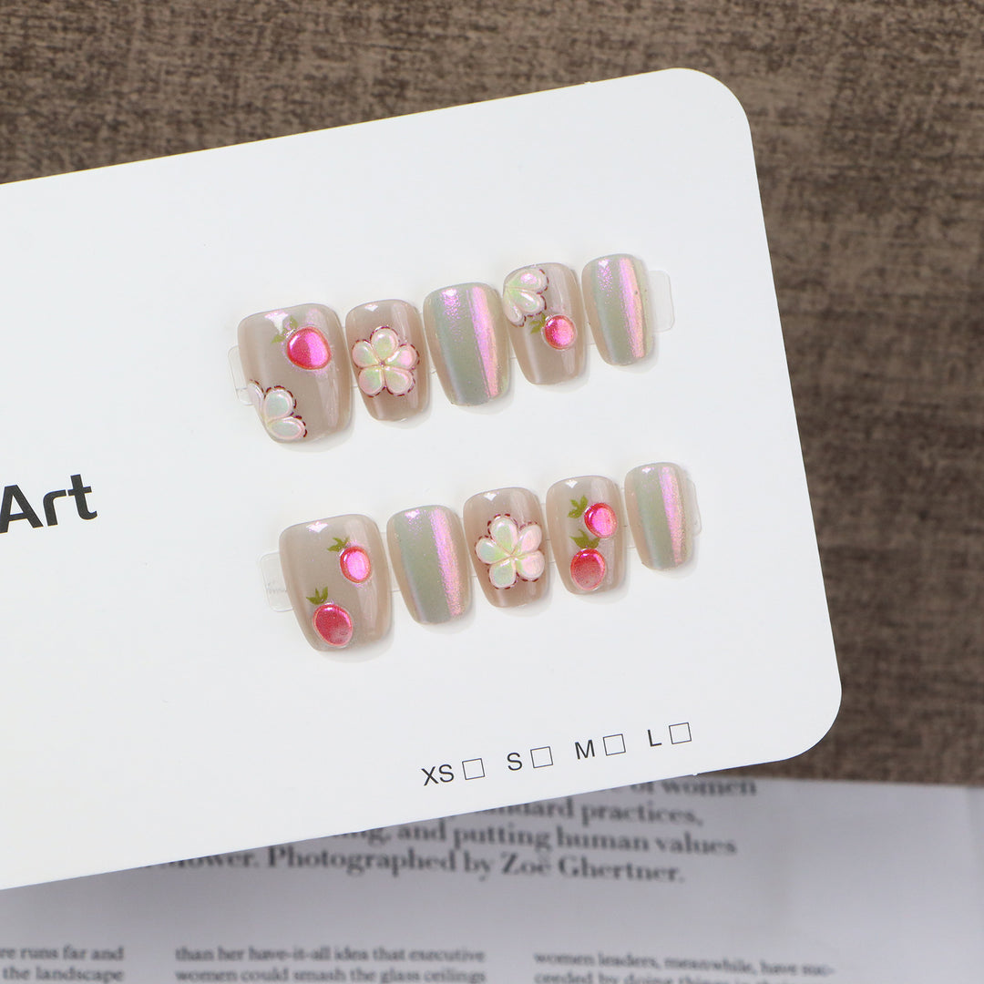 Artfully Embellished Press-On Nail Set Bowlift