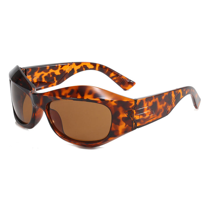Women Retro Sunglasses in trendy Shield design Bowlift