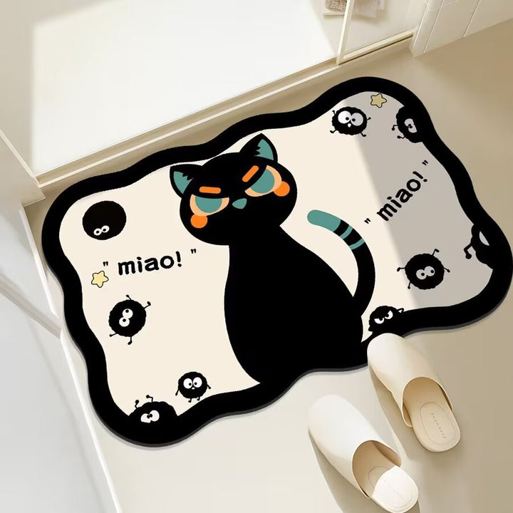 Fun Cat-Themed Bathroom Mat Bowlift
