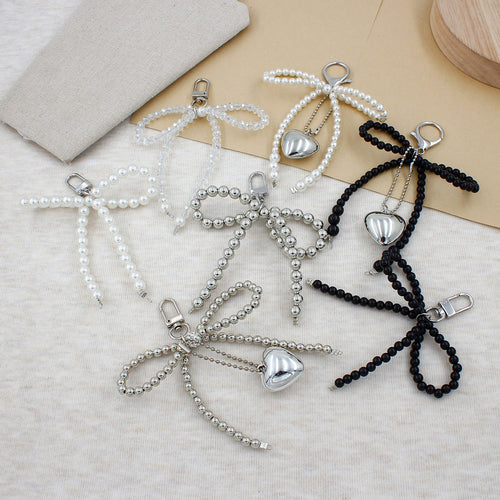 Elegant Pearl Bow Keychain Bowlift