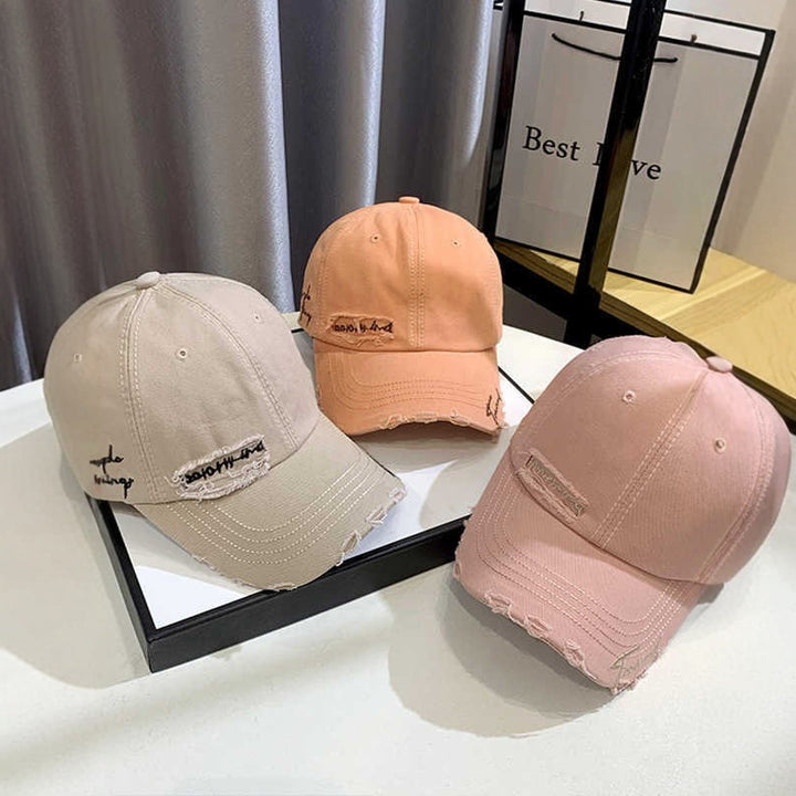 Unisex Distressed Graphic Baseball Hat Bowlift