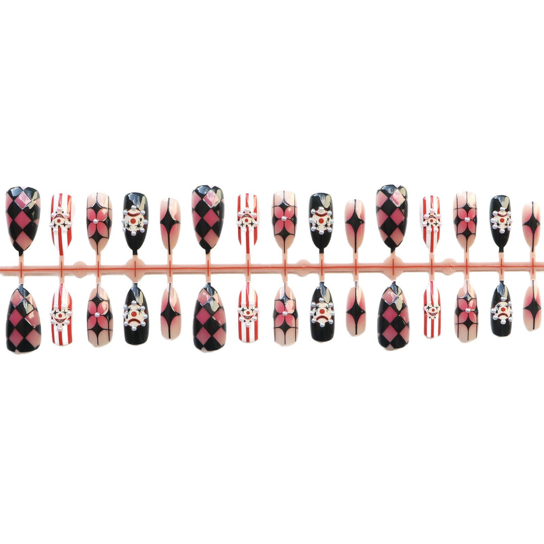 Whimsical Artistic Press-On Nail Set Bowlift
