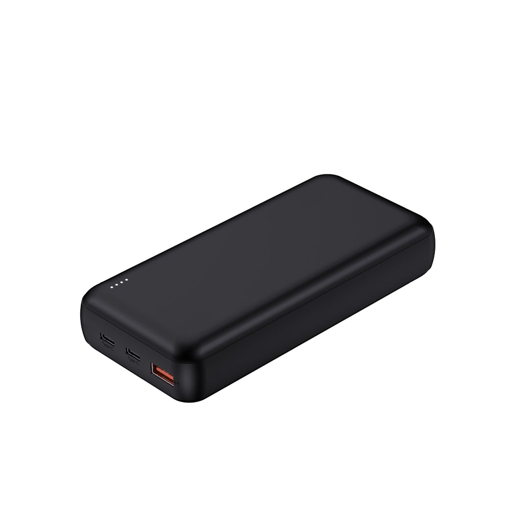 Portable power bank with fast USB-C fast charging technology and innovative LED display Bowlift