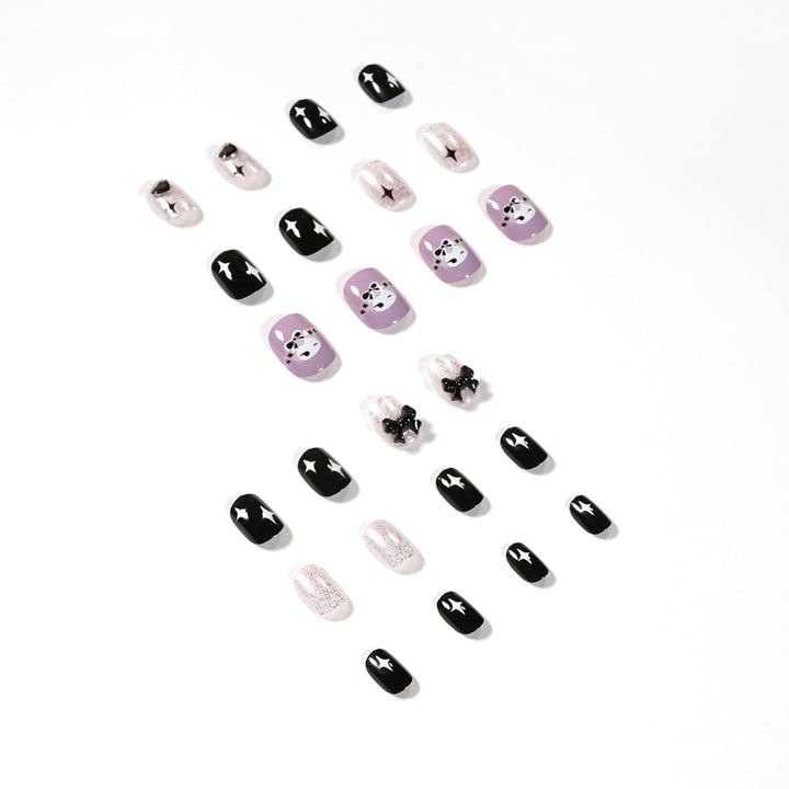 Artful Nail Extensions with Glamorous Accents Bowlift