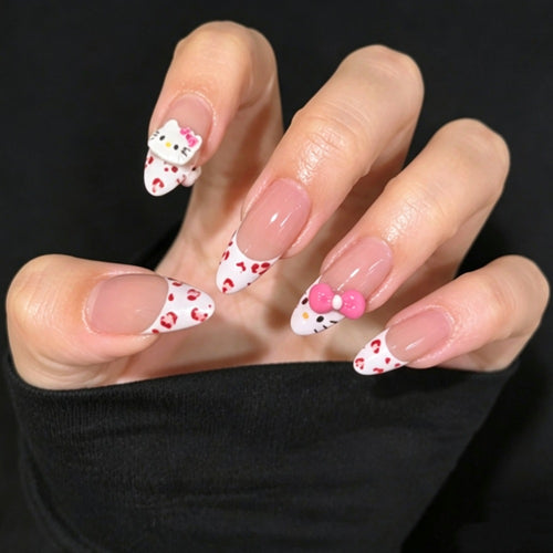 Character-Embellished Press-On Nail Set Bowlift