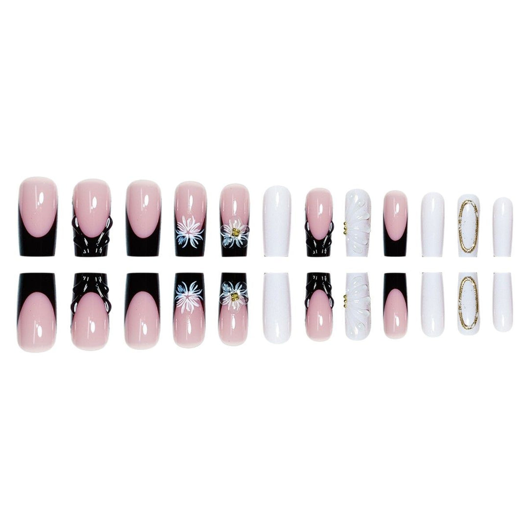 Decorative Flower Nail Art Extensions Bowlift