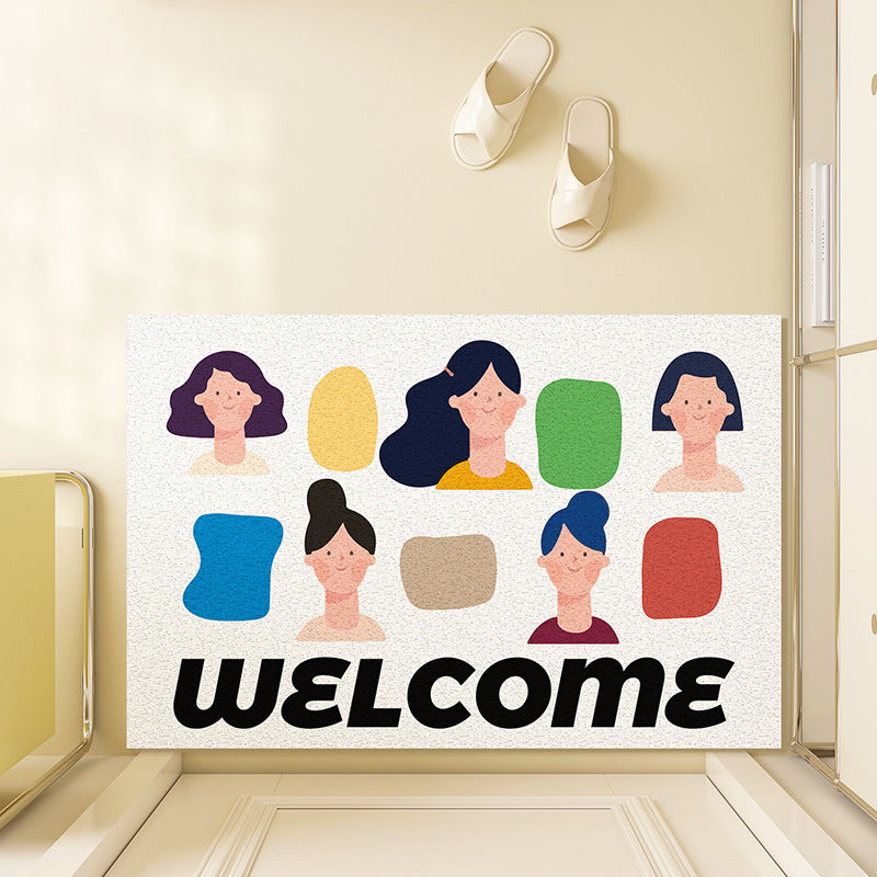 Unisex Playful Illustrated Welcome Mat Bowlift