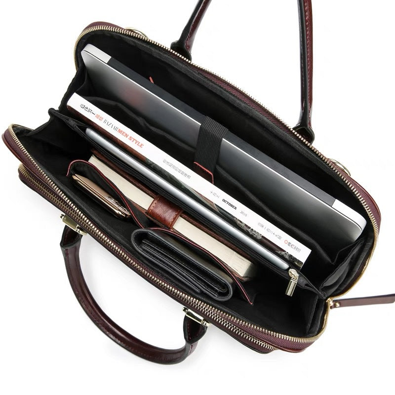 Elegant Business Bag with Structured Design Bowlift