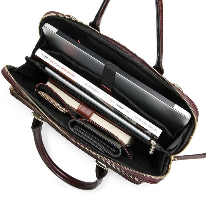 Elegant Business Bag with Structured Design Bowlift