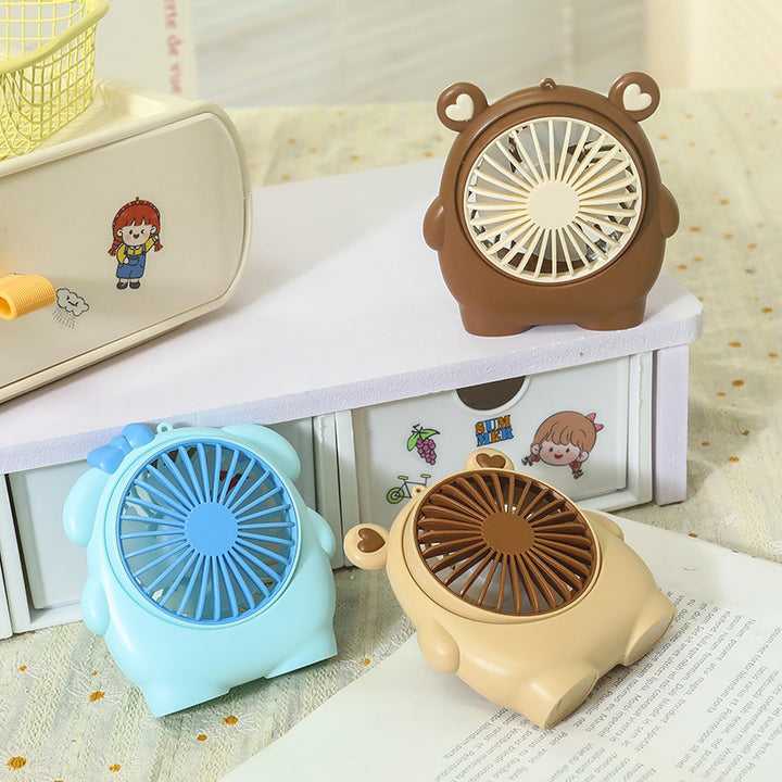 Women Portable Mini Hand Fan in Cute Animal Design Bowlift
