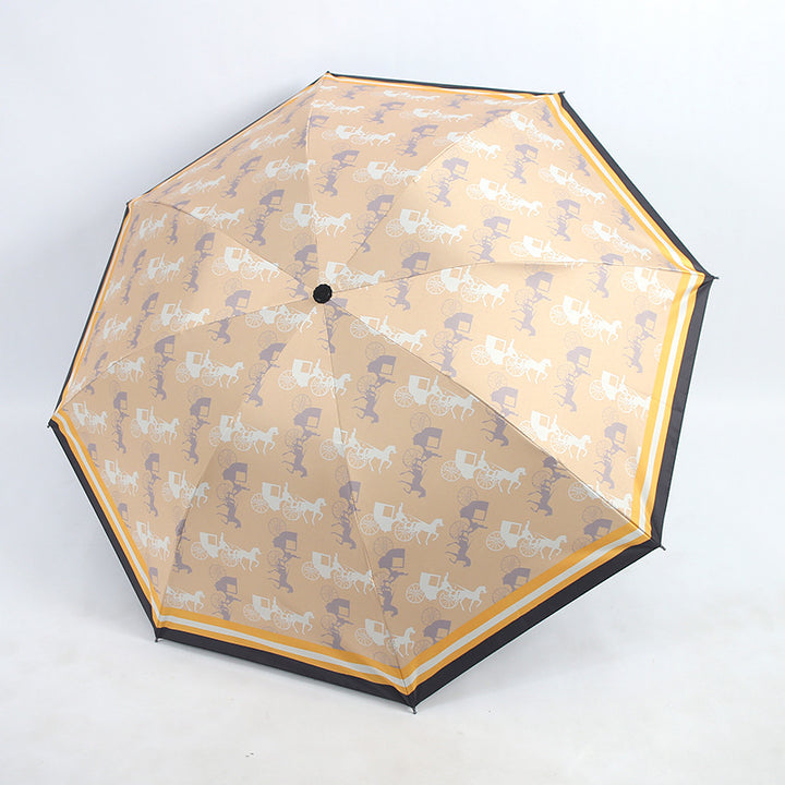 Women's Folding Umbrella with Unique Animal Design Bowlift
