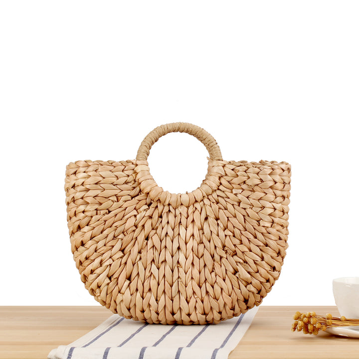 Handbag in Modern Basket Weave Pattern Bowlift