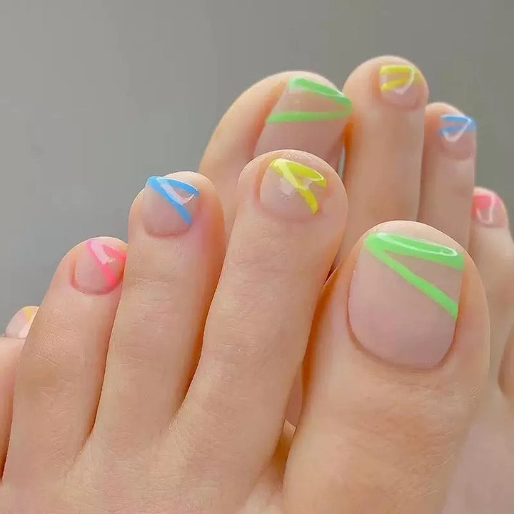 Nail art set with creative neon decorations Bowlift
