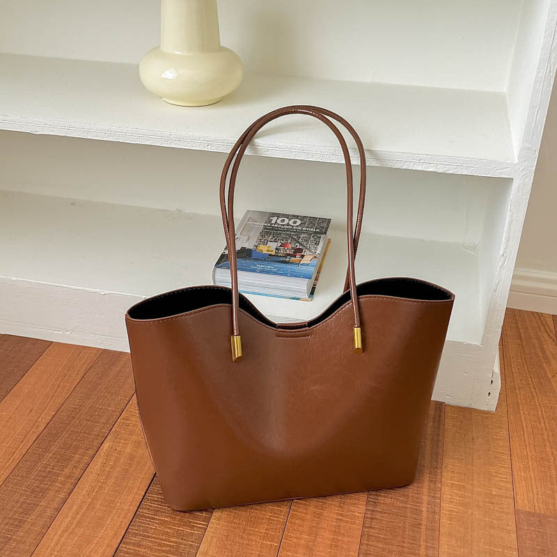 WoElegant Faux Leather Tote Bag Bowlift