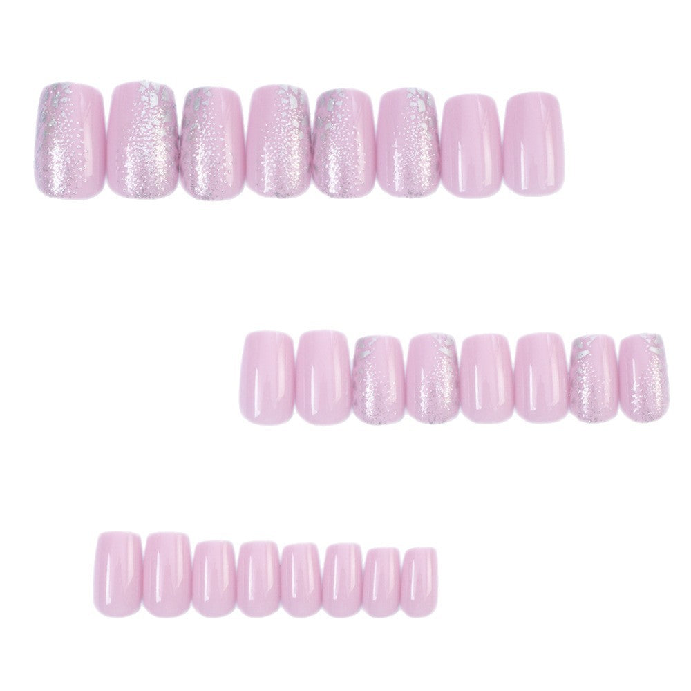 Glamorous artificial nails with glitter decoration Bowlift