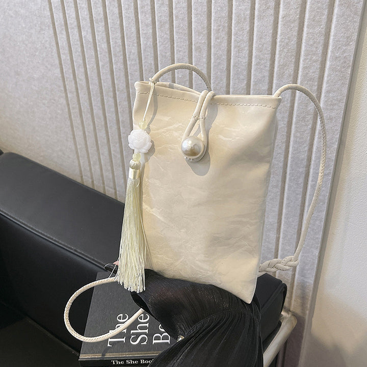 Elegant Textured Mini Crossbody Bag Bowlift