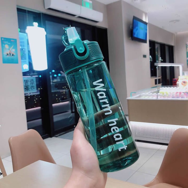 Women Practical Water Bottle with Carry Handle and Leak Protection Bowlift
