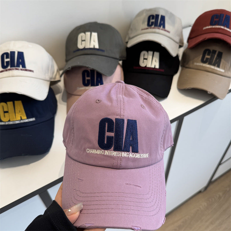 Men's Distressed Motivational Baseball Cap Bowlift