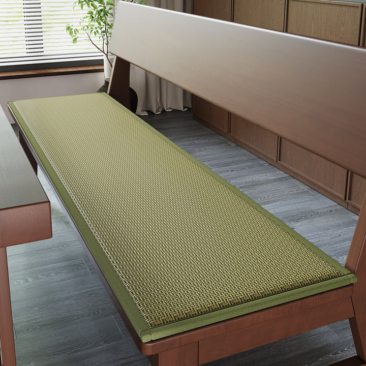 Woven Dining Bench Cushion Mat Bowlift