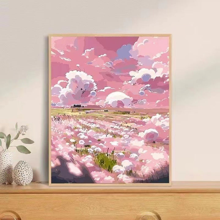 Floral Landscape Canvas Art Bowlift
