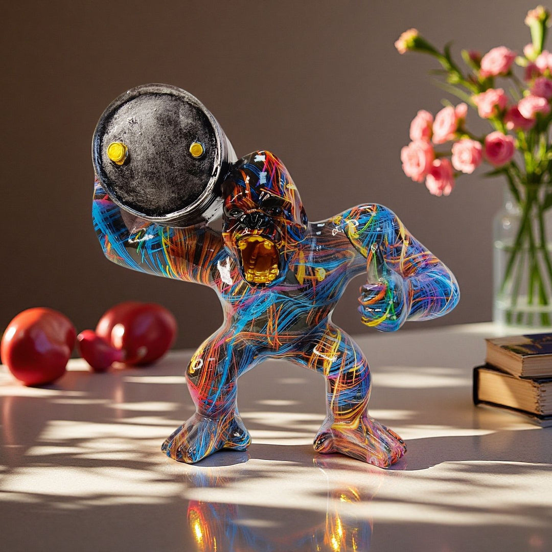 Sporty decorative figure of a weightlifter Bowlift