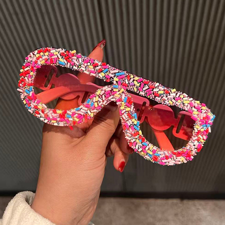 Women's trendy sunglasses with creative icing design Bowlift