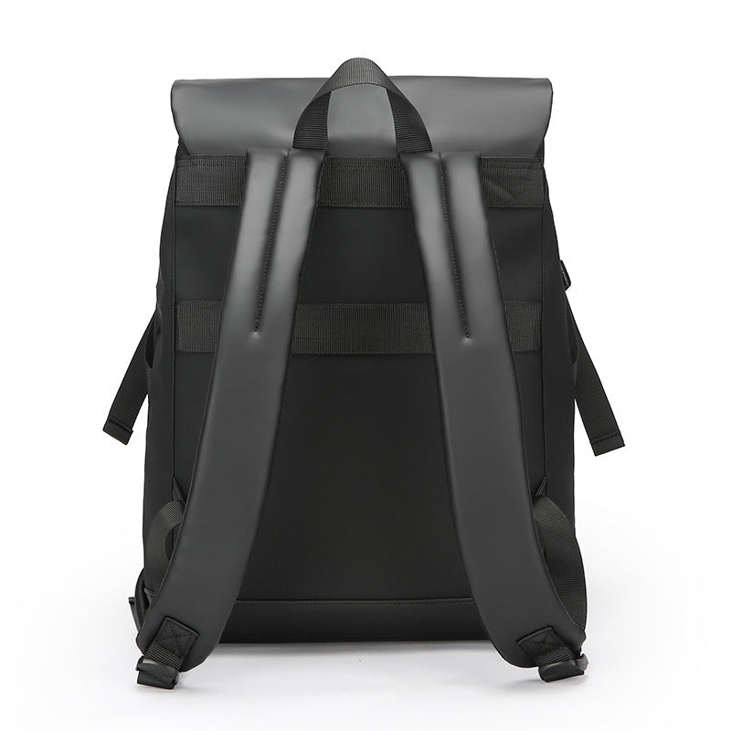 Stylish Water-Resistant Rolltop Backpack Bowlift
