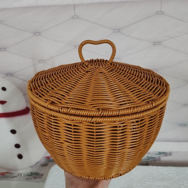 Handcrafted Woven Storage Container Bowlift