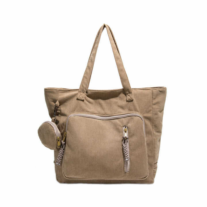 WoSpacious Multi-Pocket Canvas Tote Bag Bowlift