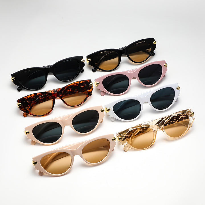 Women's Cat-Eye Sunglasses with Luxurious Accents and Unique Design Bowlift