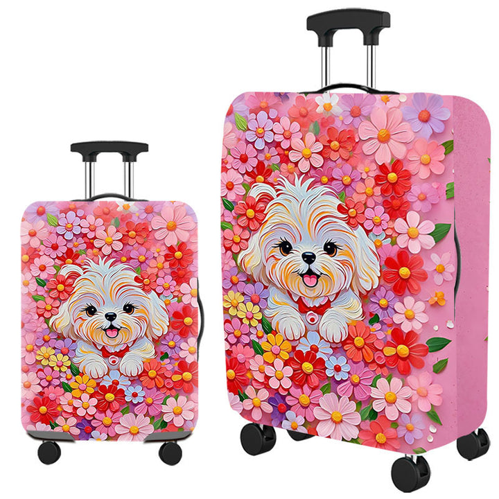 Artistic Cat-Themed Hard Shell Suitcase Bowlift