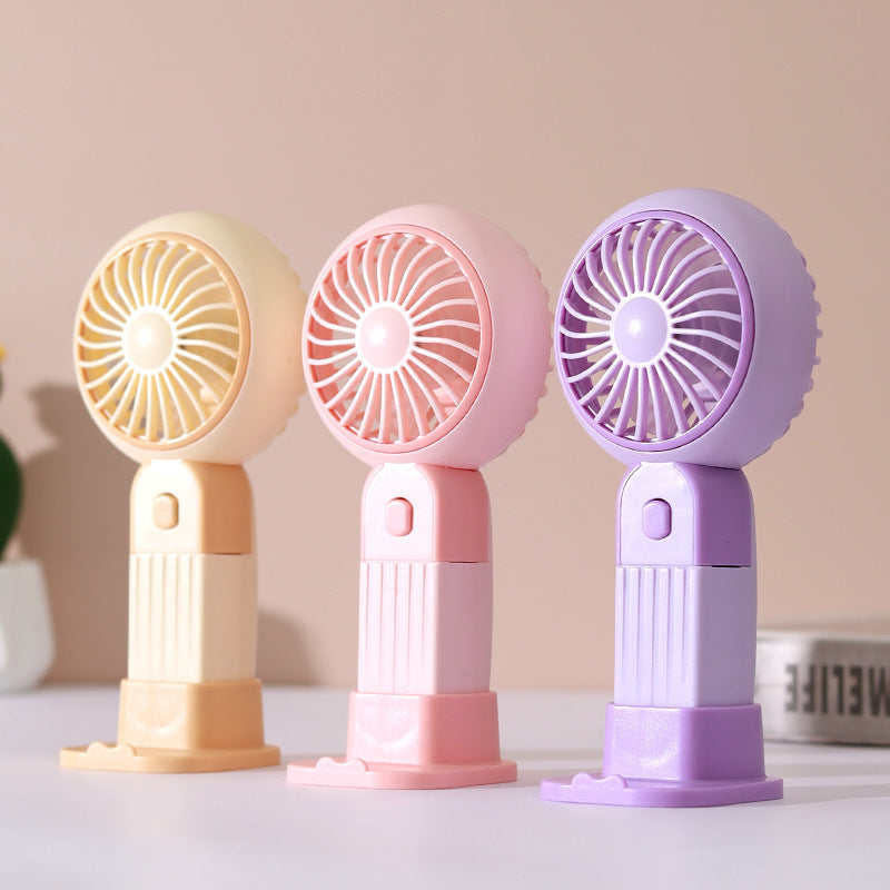 Women Portable Hand Fan with Flexible Speed Control Bowlift