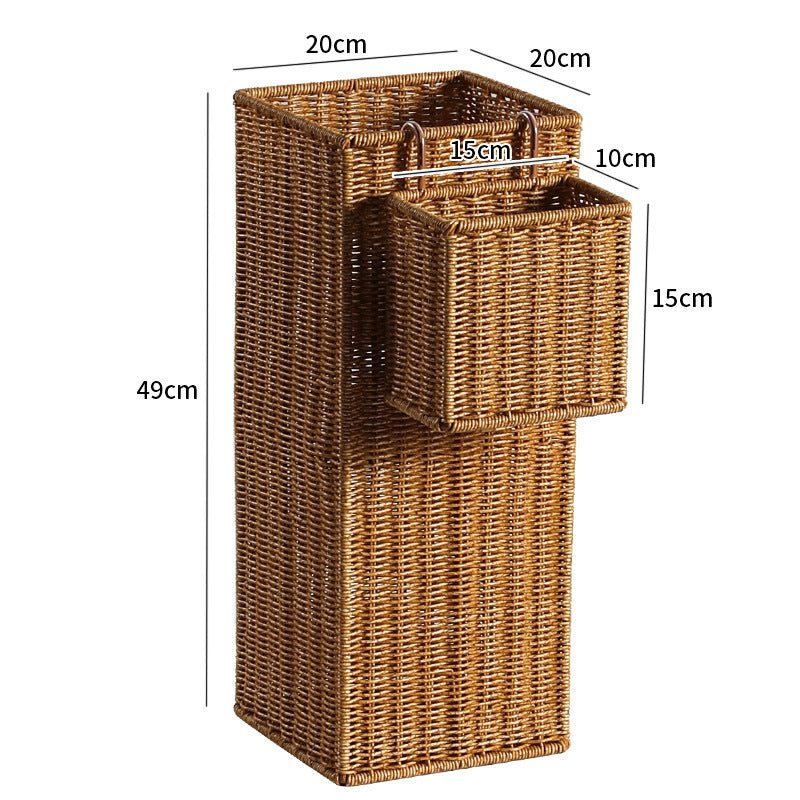 Rectangular Wicker Waste Bin Bowlift