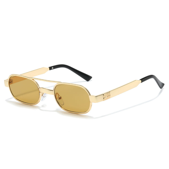 Fashion-Forward Retro Oval Frame Sunglasses Bowlift