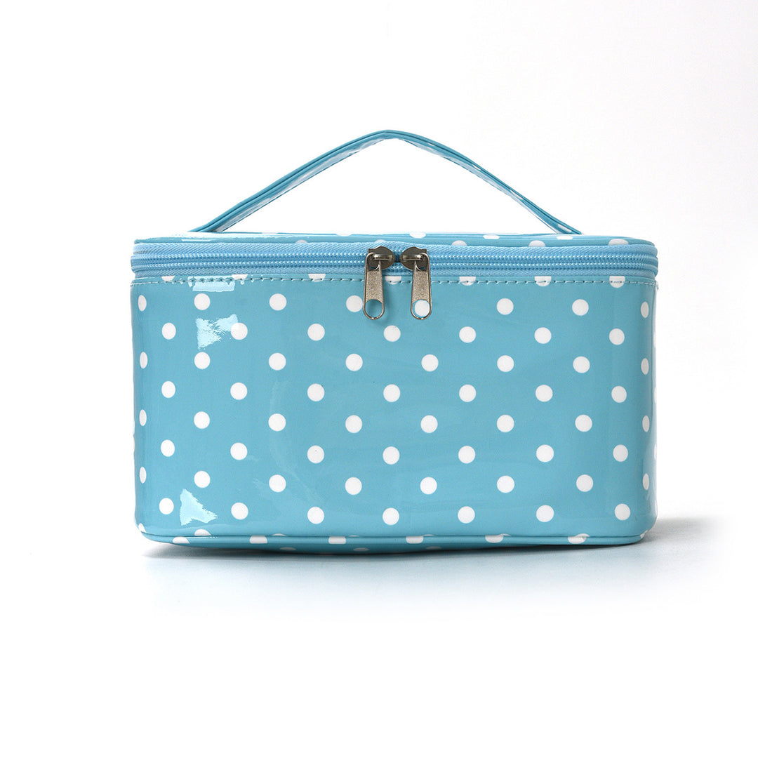 Cosmetic organizer with carry handle and water-repellent coating Bowlift