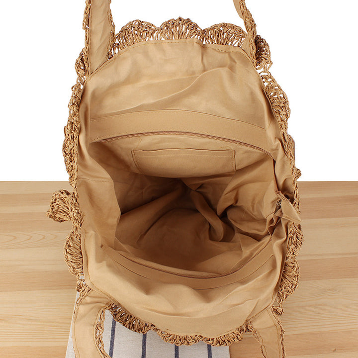 Handwoven bast bag Bowlift