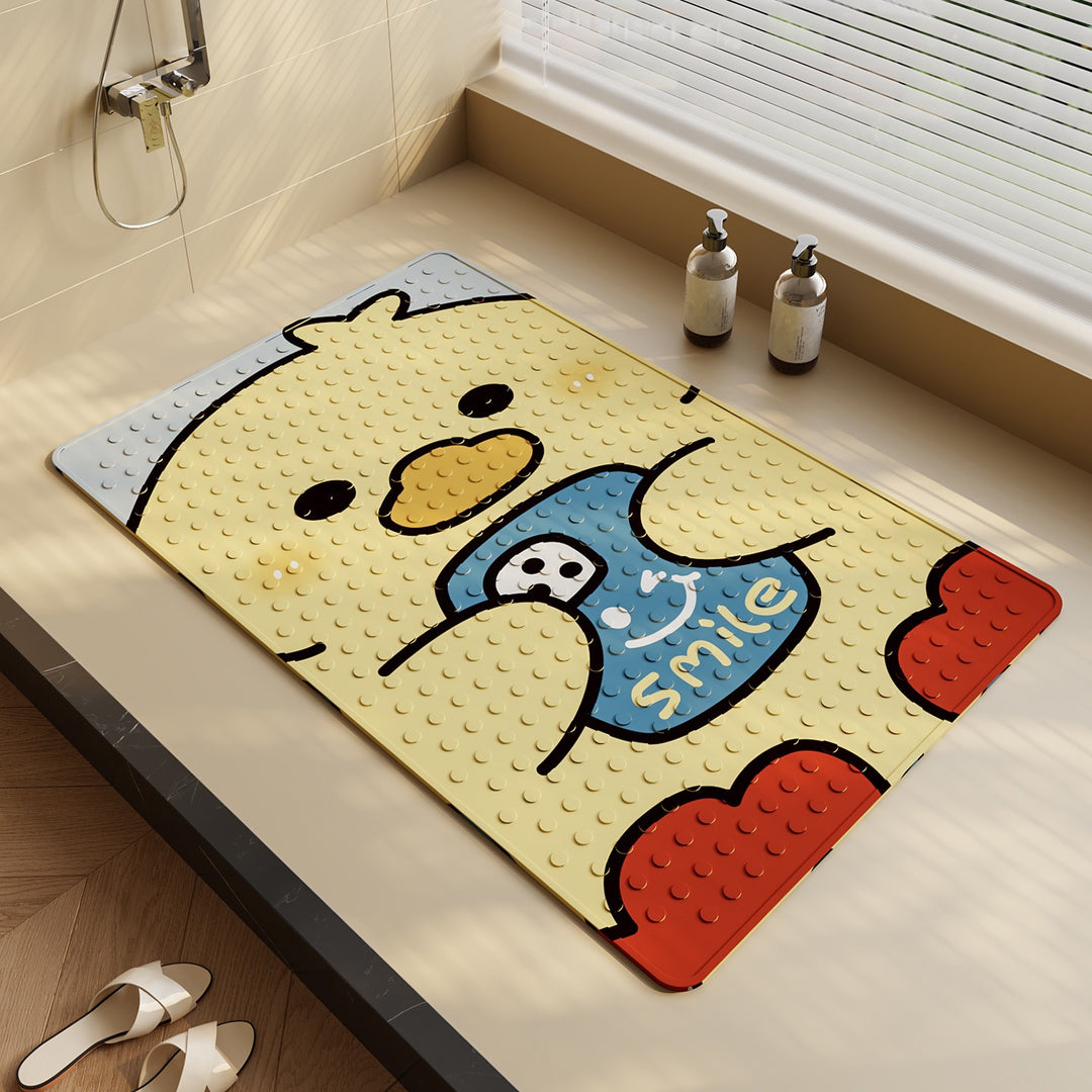Unisex Fun Shark-Themed Bath Mat Bowlift