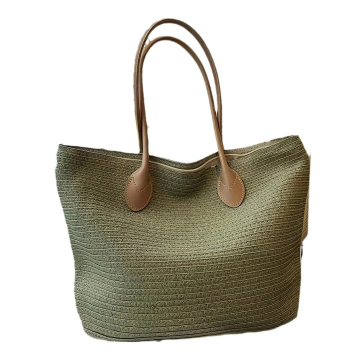 Spacious Tote Bag Made of Braided Natural Material Bowlift