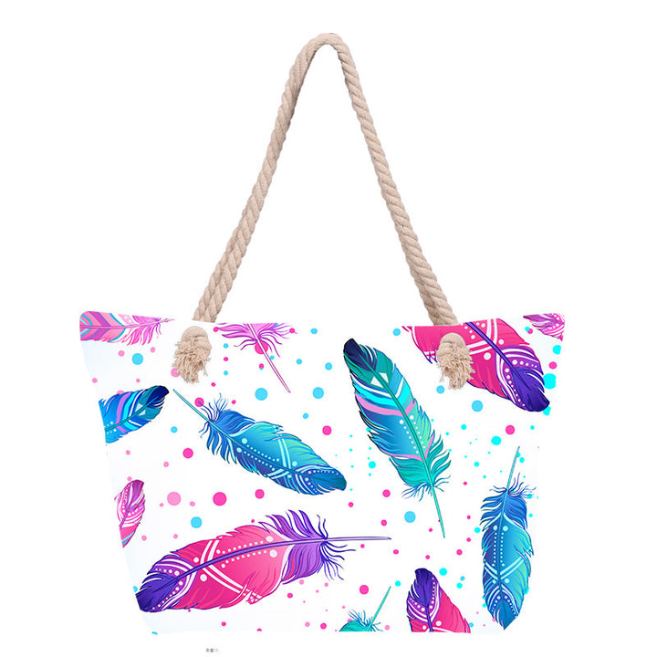 Beach bag with floral pattern Bowlift