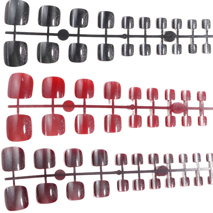 Premium Glittery Press-On Toe Nails Bowlift