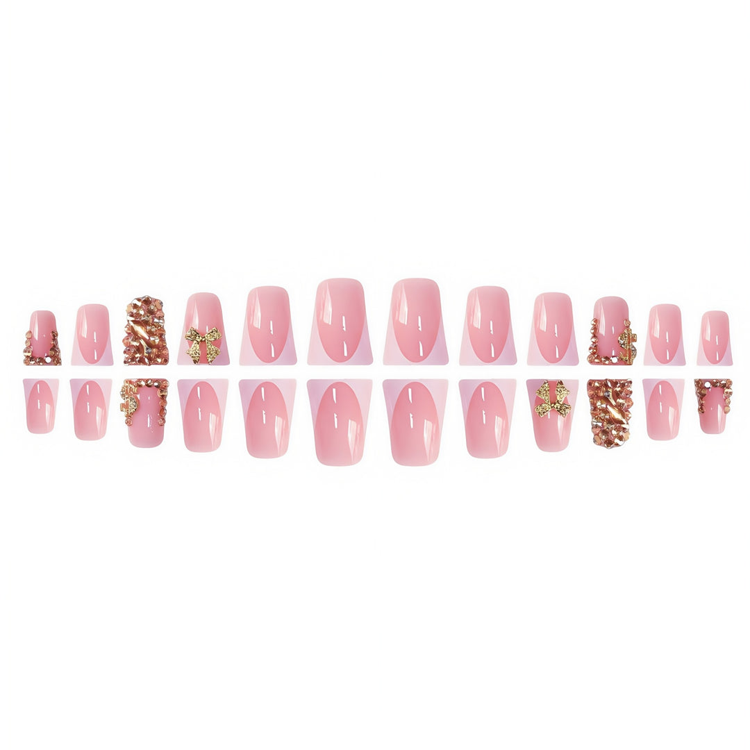 Decorative Crystal-Embellished Nail Art Bowlift