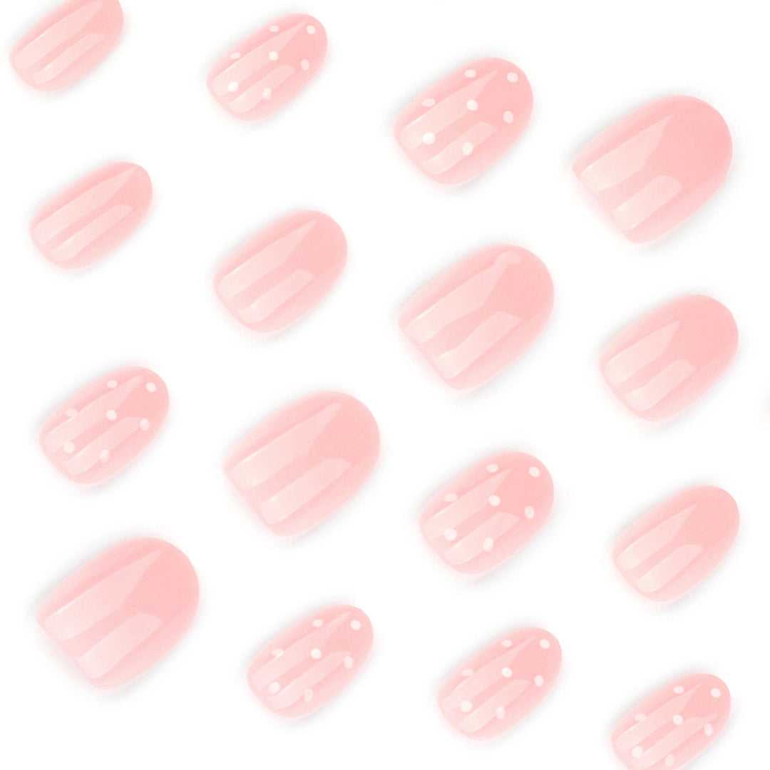 Artful Nail Art with Delicate Dot Design Bowlift