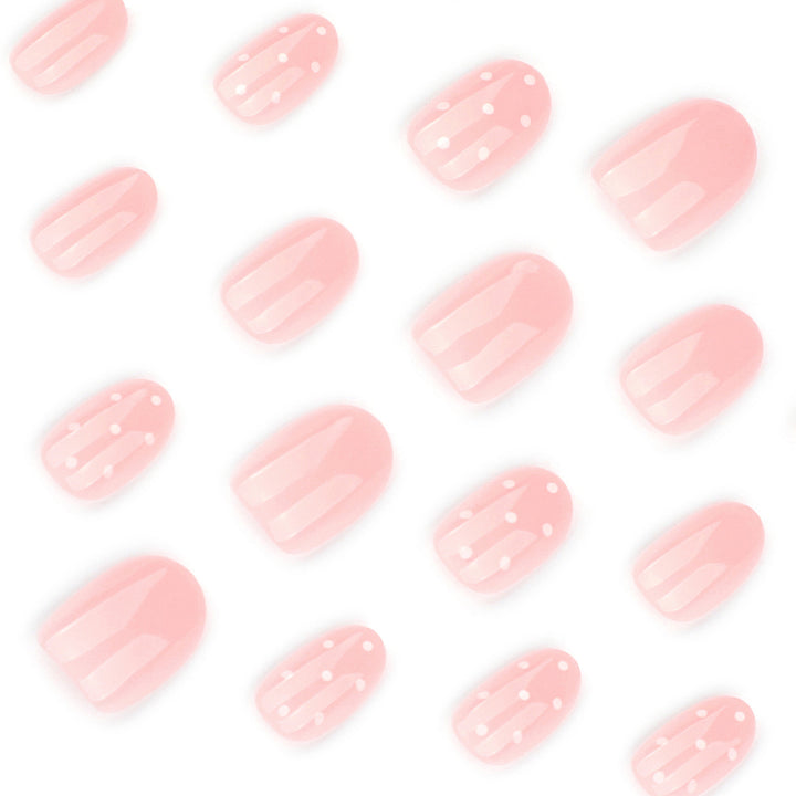 Artful Nail Art with Delicate Dot Design Bowlift