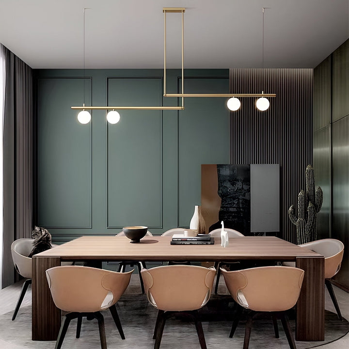 BowLift | Nordic Glass Linear Luxury Pendant Lamp